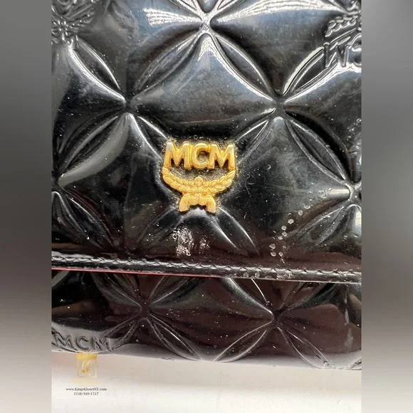 MCM Quilted Patent Leather Wallet - Picture 12 of 14